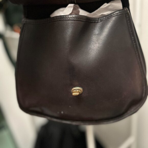 SOLD DO NOT PURCHASE Vintage Coach NYC Mocha Crescent - Picture 4 of 11